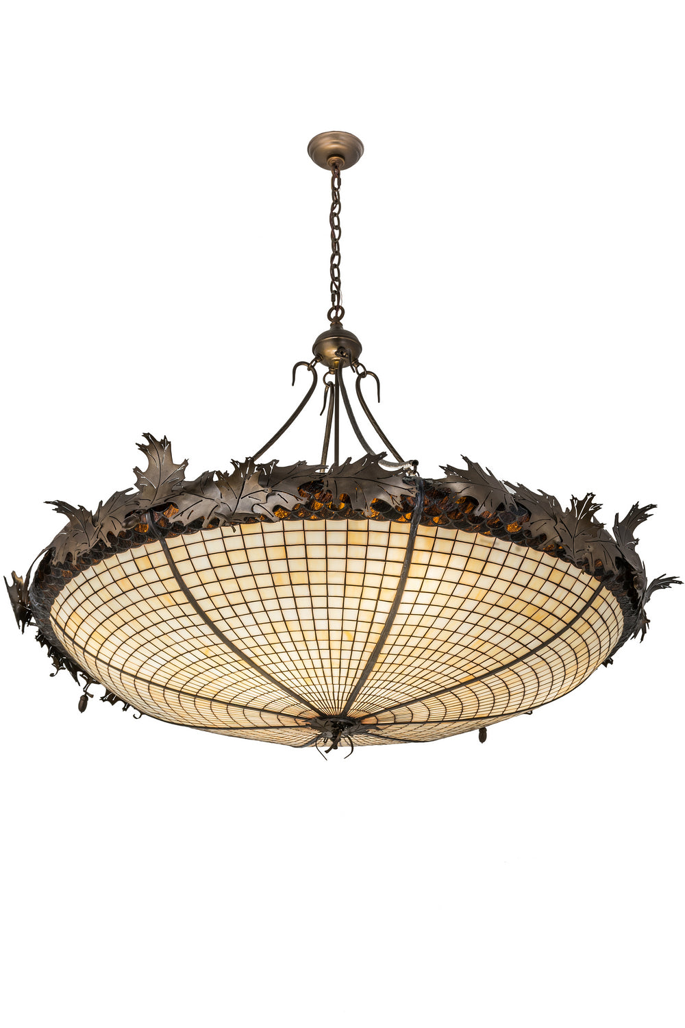 Meyda Tiffany Greenbriar Oak 98968 Pendant Light - Antique Copper