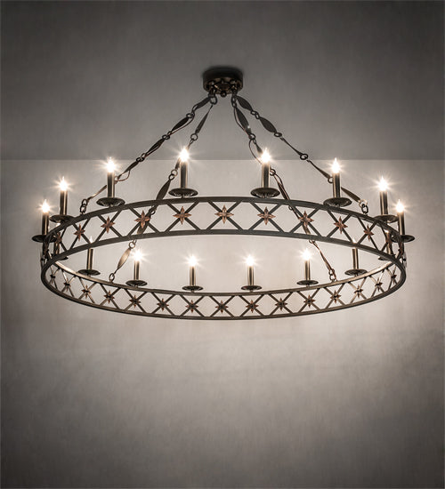 Meyda Tiffany Kingsbridge 218058 Chandelier Light - Bronze
