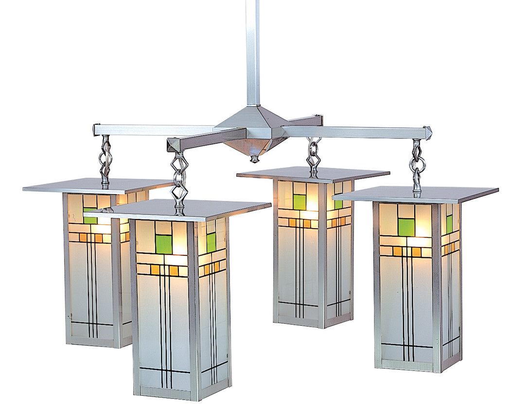 Arroyo Franklin FCH-9L/4C-P Chandelier Light - Pewter