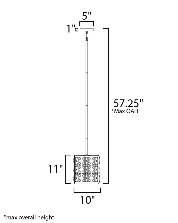 Maxim Madeline 21819BCBK Pendant Light - Black