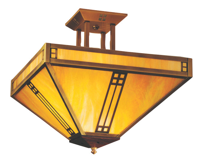 Arroyo Prairie PIH-15GW-AB Ceiling Light - Antique Brass