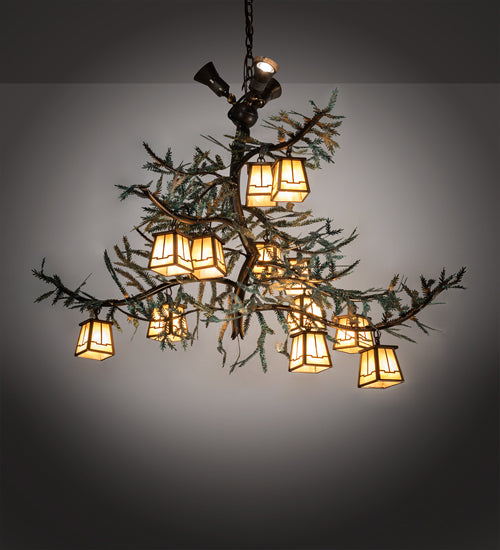 Meyda Tiffany Pine Branch 218222 Chandelier Light - Antique Copper