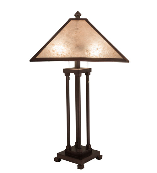 Meyda Tiffany Lighting 218345 Mission Two Light Table Lamp Lamp Bronze / Dark