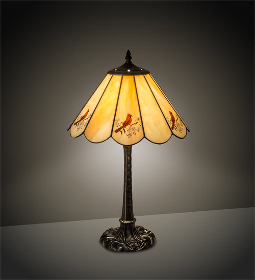 Meyda Tiffany Lighting 218825 Cardinal One Light Table Lamp Lamp Bronze / Dark