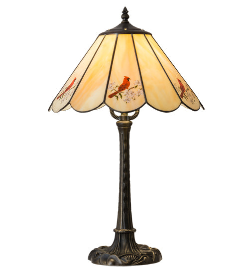 Meyda Tiffany Lighting 218825 Cardinal One Light Table Lamp Lamp Bronze / Dark