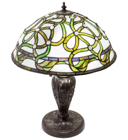 Meyda Tiffany Lighting 218951 Mediterranean Two Light Table Lamp Lamp Bronze / Dark