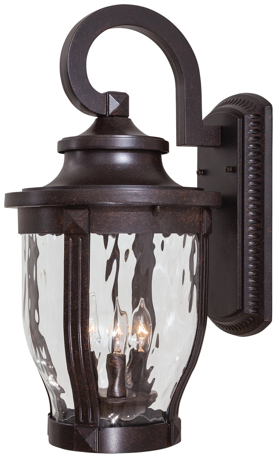 Minka-Lavery Lighting 8763-166 Merrimack Three Light Wall Mount Outdoor Bronze / Dark