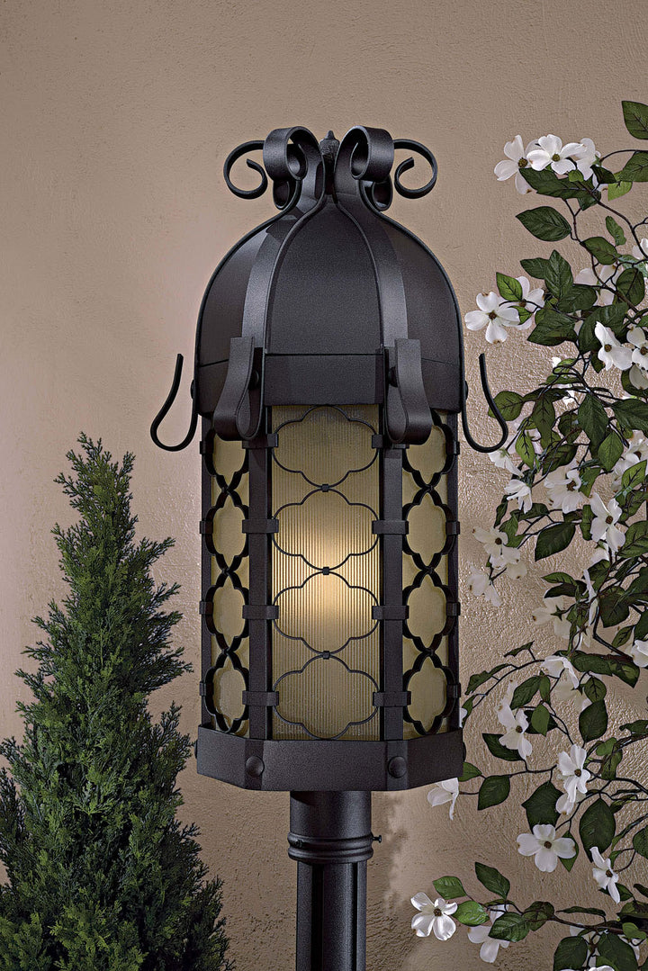 Minka-Lavery Lighting 9246-66-PL Montalbo One Light Outdoor Post Mount Outdoor Black