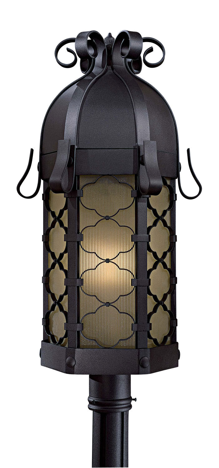 Minka-Lavery Lighting 9246-66-PL Montalbo One Light Outdoor Post Mount Outdoor Black