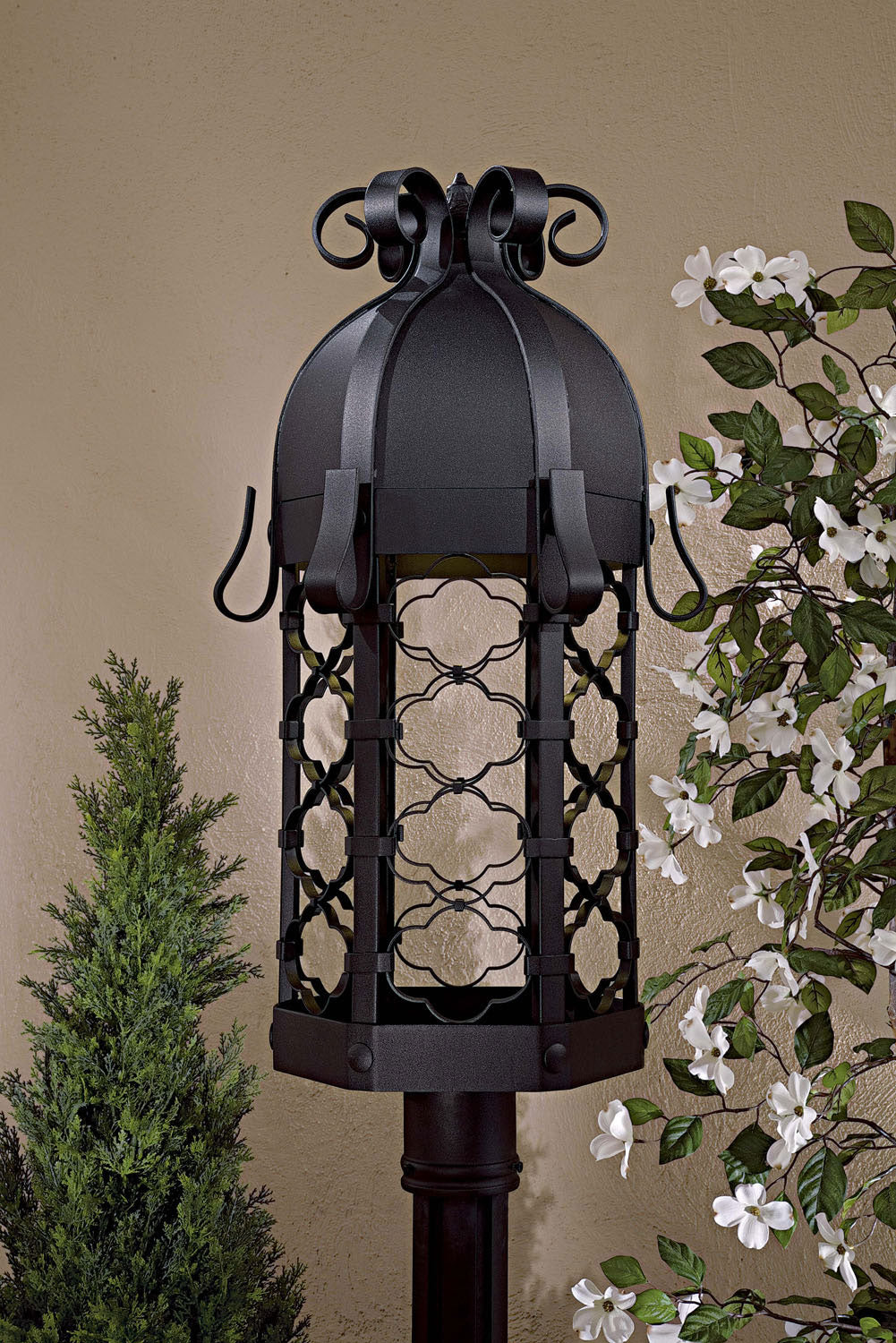 Minka-Lavery Lighting 9246-1-66-PL Montalbo One Light Outdoor Post Mount Outdoor Black