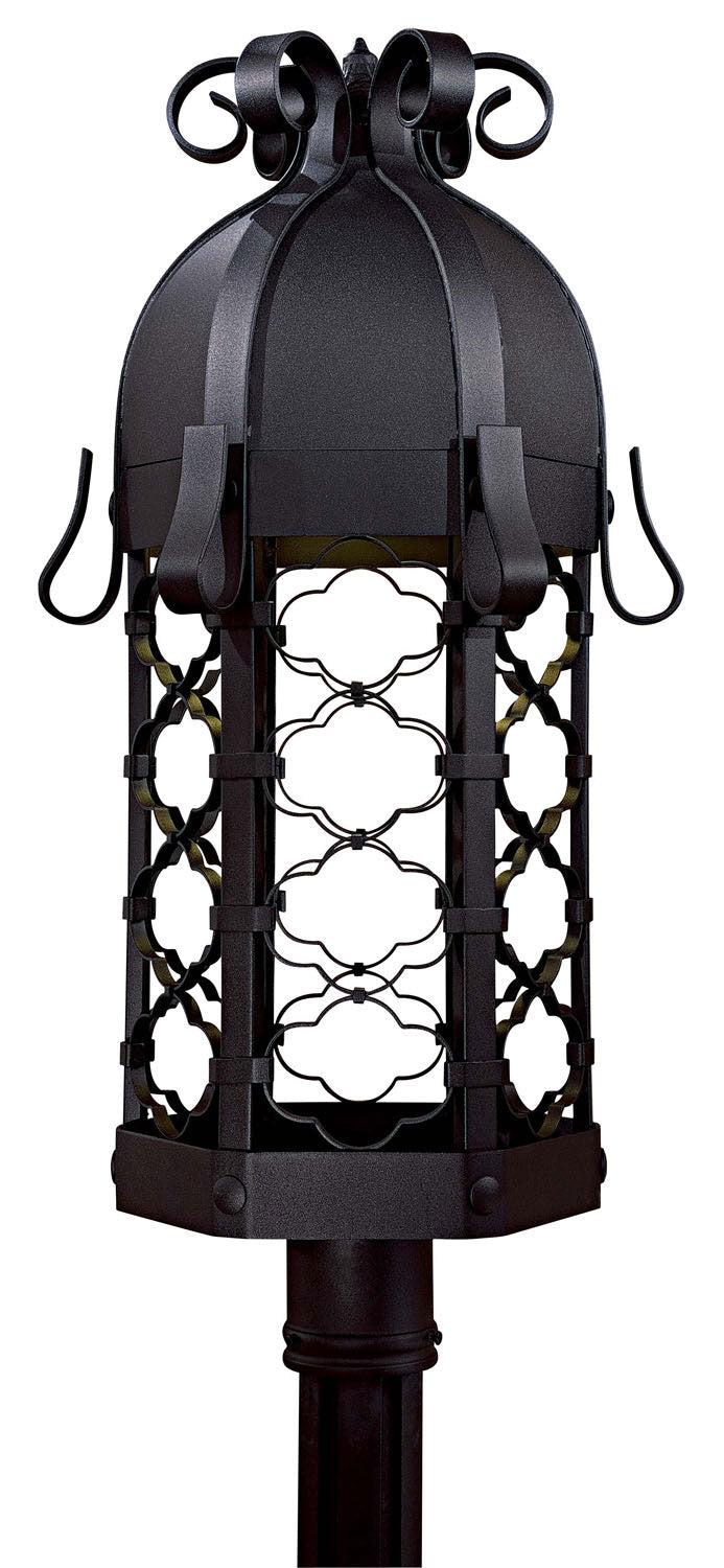 Minka-Lavery Lighting 9246-1-66-PL Montalbo One Light Outdoor Post Mount Outdoor Black