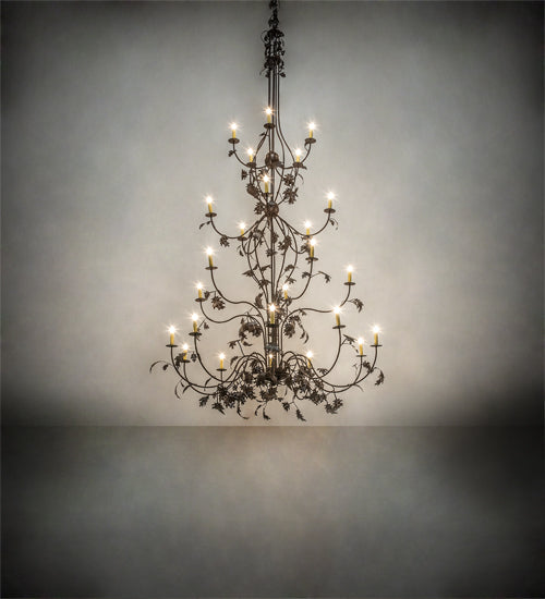 Meyda Tiffany Oak Leaf 219575 Chandelier Light - Cafe-Noir