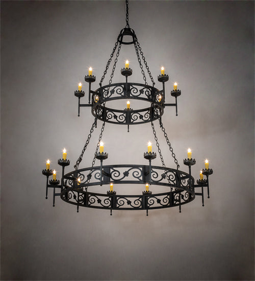 Meyda Tiffany Majella 219839 Chandelier Light - Mahogany Bronze