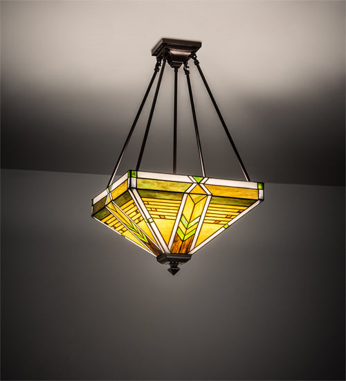 Meyda Tiffany Abilene 220187 Ceiling Light - Mahogany Bronze