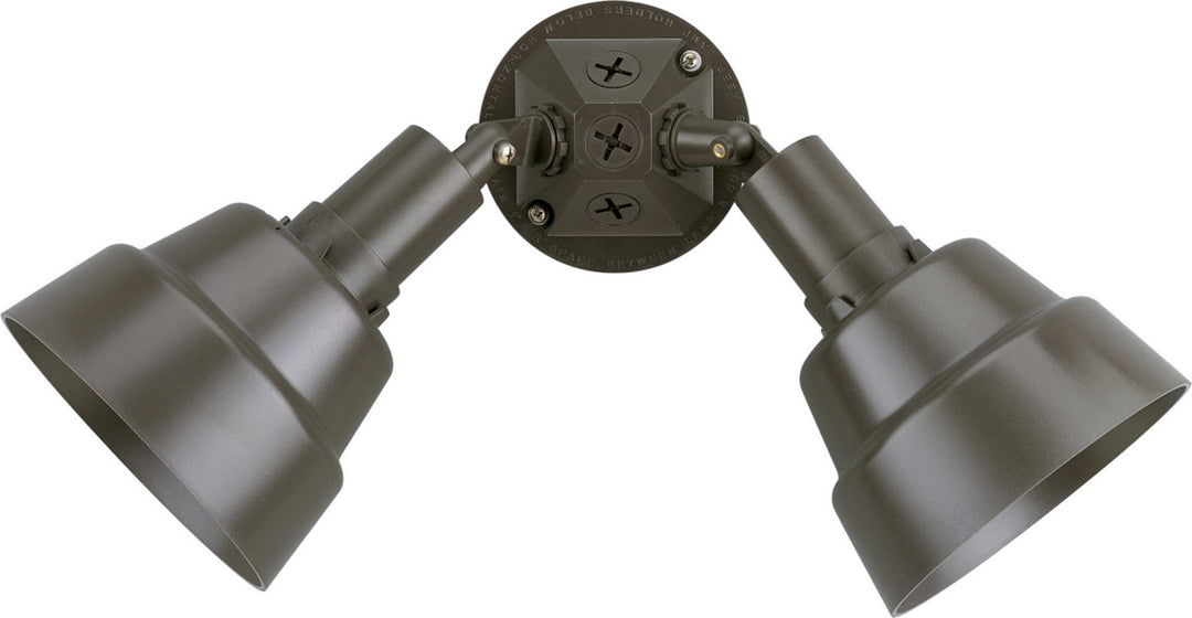 Progress Lighting P5212-20 Par Lampholder Two Light Adjustable Swivel Flood Light Outdoor Bronze / Dark