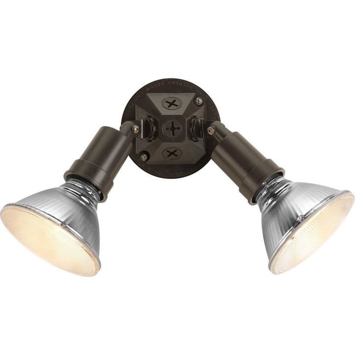 Progress Lighting P5212-20 Par Lampholder Two Light Adjustable Swivel Flood Light Outdoor Bronze / Dark