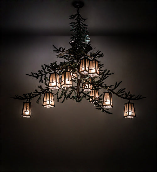 Meyda Tiffany Pine Branch 220711 Chandelier Light - Timeless Bronze,Cafe-Noir