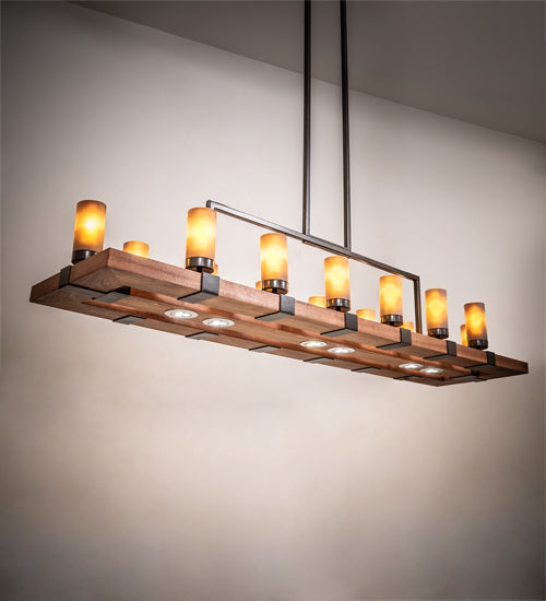 Meyda Tiffany Grand Terrace 220740 Chandelier Light - Natural Wood,Timeless Bronze