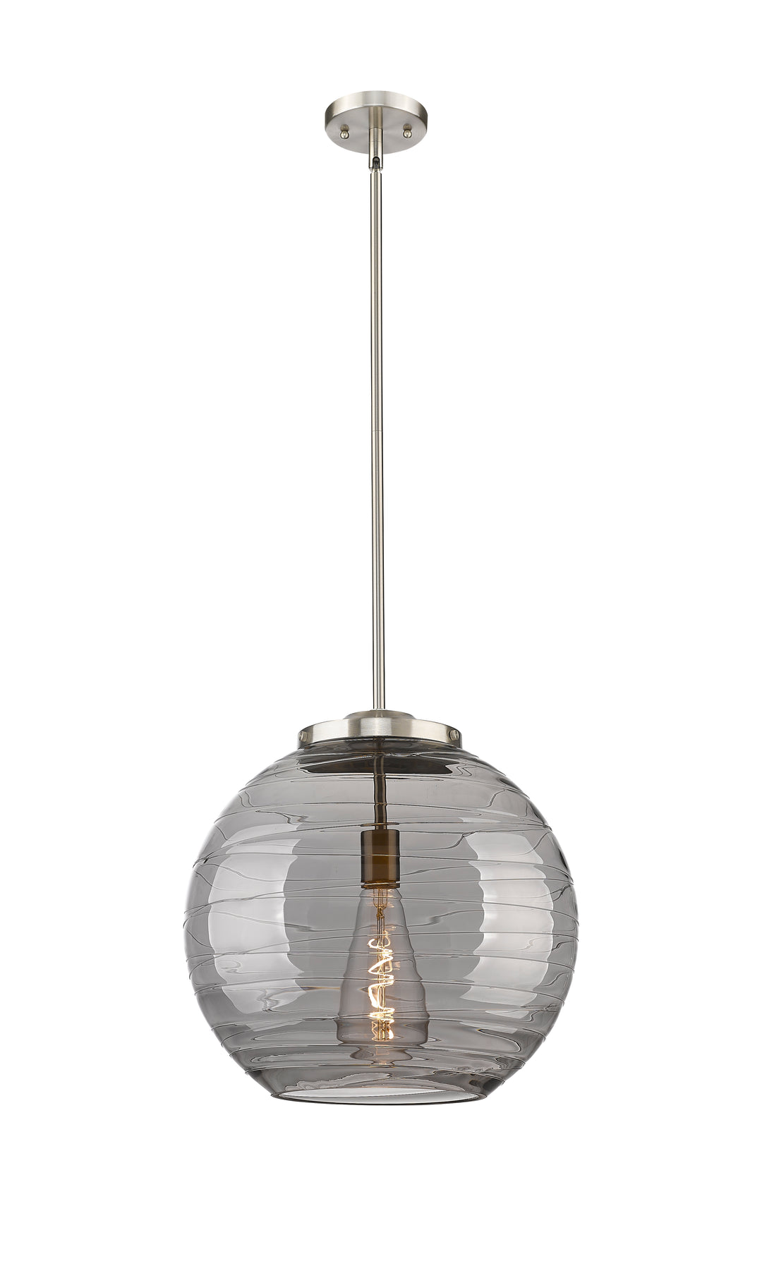 Innovations Ballston 221-1S-SN-G1213-16SM Pendant Light - Brushed Satin Nickel