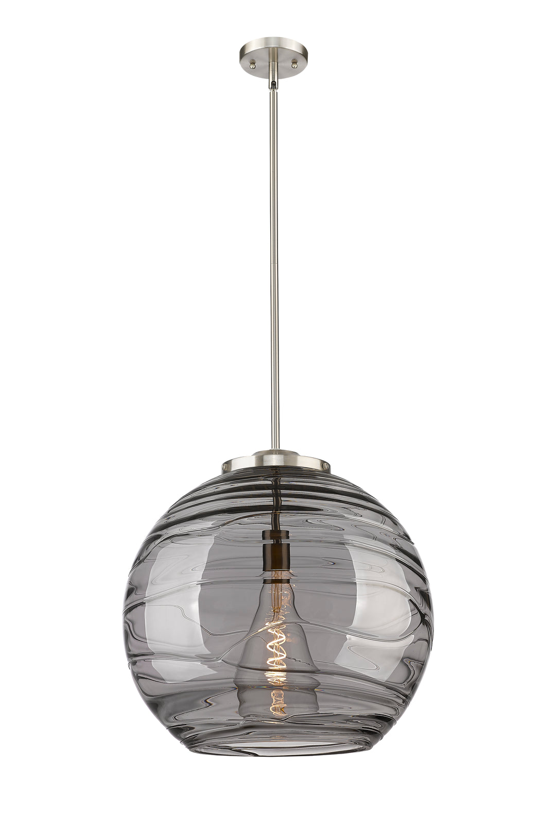 Innovations Ballston 221-1S-SN-G1213-18SM Pendant Light - Brushed Satin Nickel