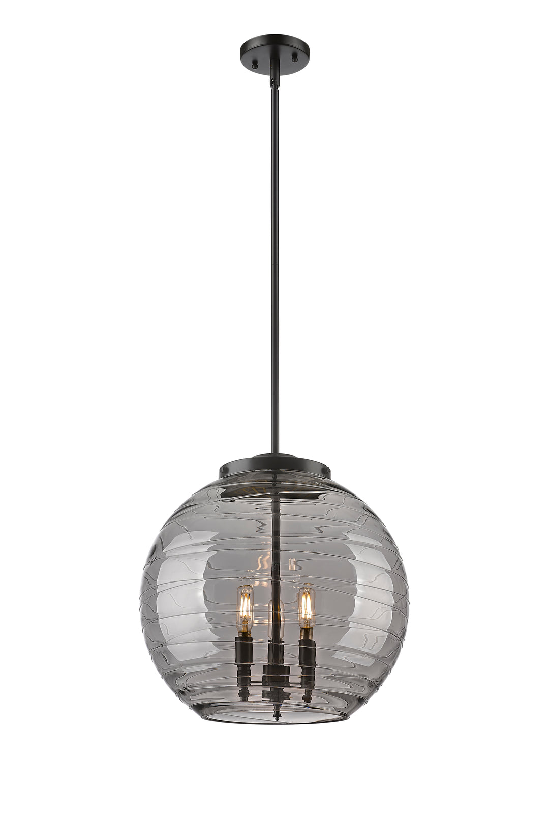 Innovations Ballston 221-3S-BK-G1213-16SM Pendant Light - Matte Black