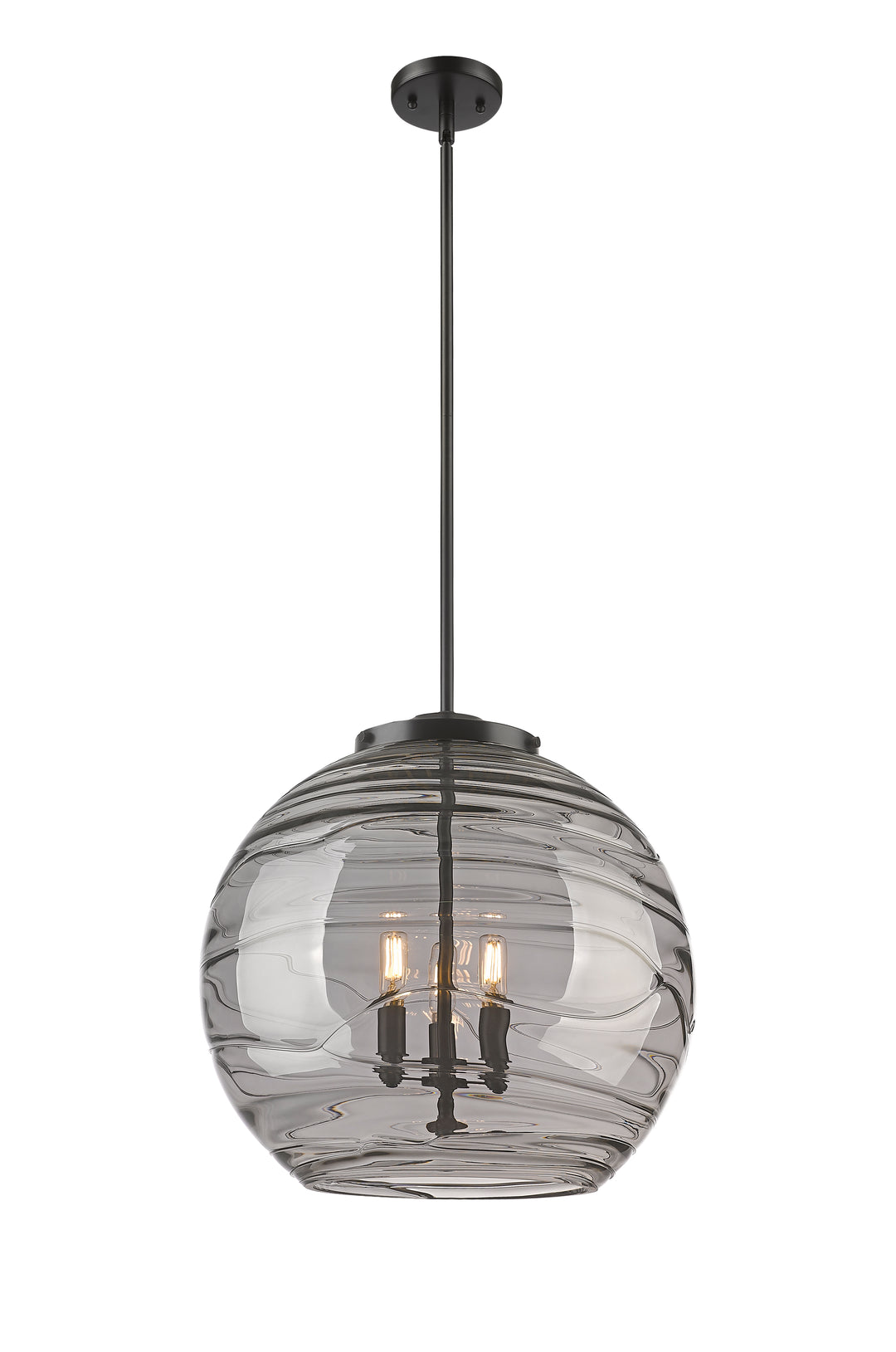 Innovations Ballston 221-3S-BK-G1213-18SM Pendant Light - Matte Black