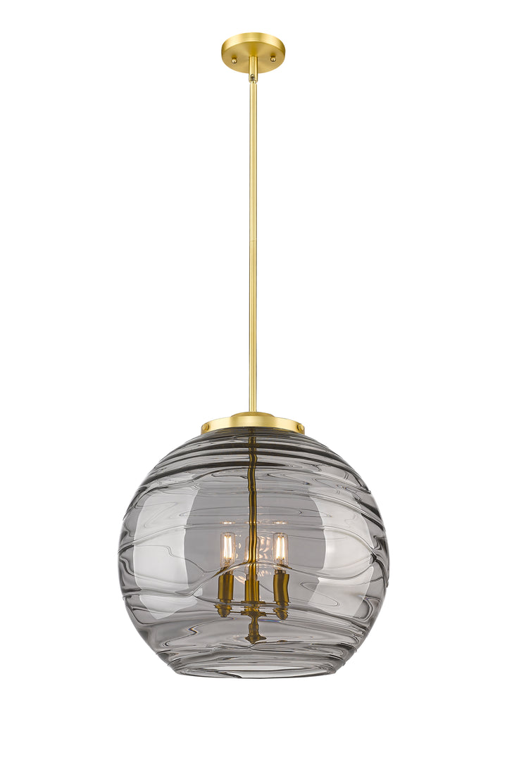 Innovations Ballston 221-3S-SG-G1213-18SM Pendant Light - Satin Gold