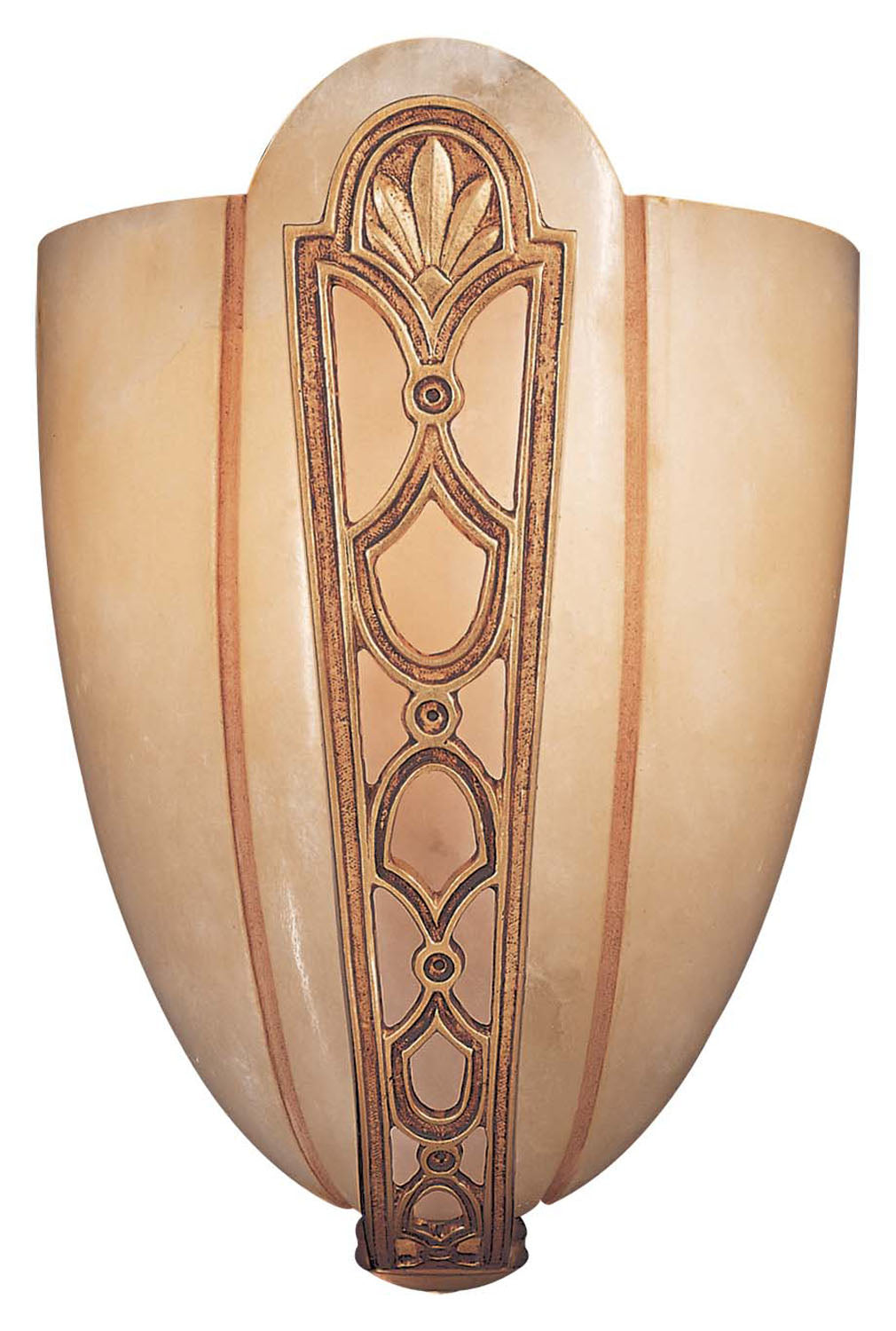 Metropolitan Metropolitan N950166 Wall Light - French Gold W/ Alabaster Glass