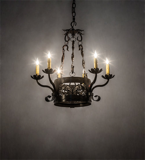 Meyda Tiffany Dragone 221249 Chandelier Light - Timeless Bronze