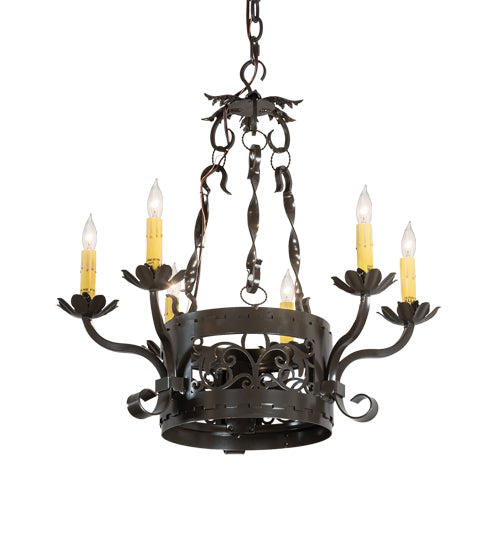 Meyda Tiffany Dragone 221249 Chandelier Light - Timeless Bronze