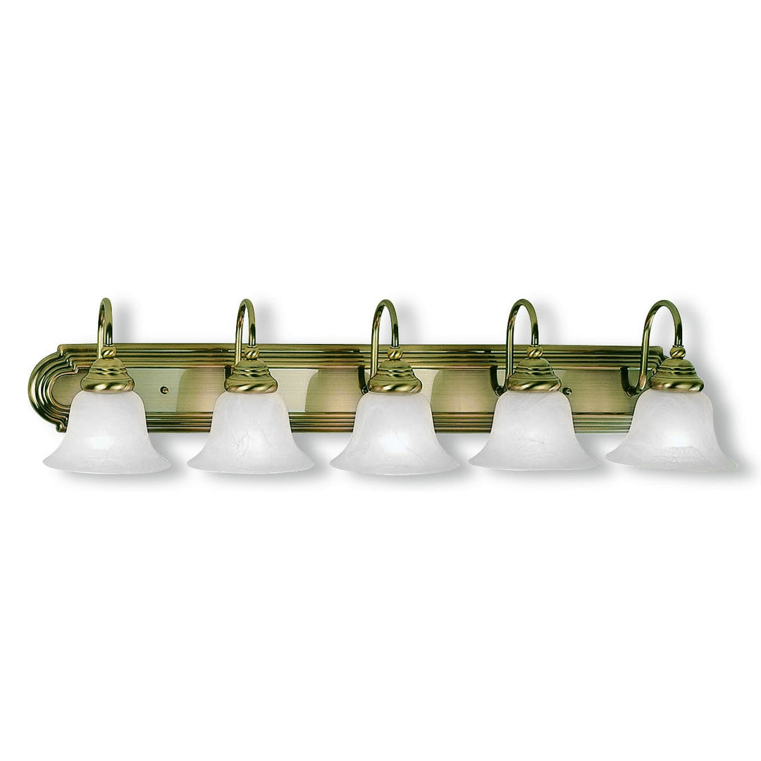 Livex Belmont 1005-01 Bath Vanity Light 36 in. wide - Antique Brass