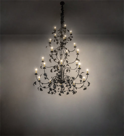 Meyda Tiffany Oak Leaf 221298 Chandelier Light - Timeless Bronze