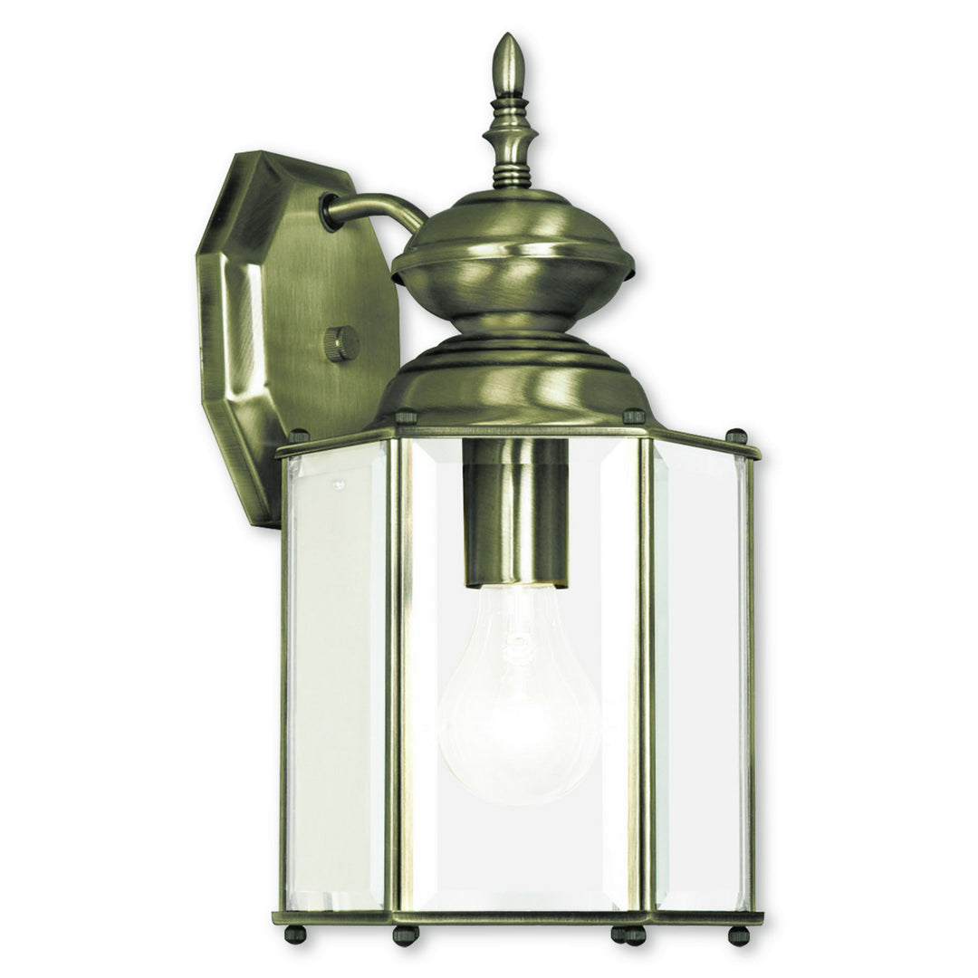 Livex Lighting 2007-01  Outdoor Basics Outdoor Antique Brass