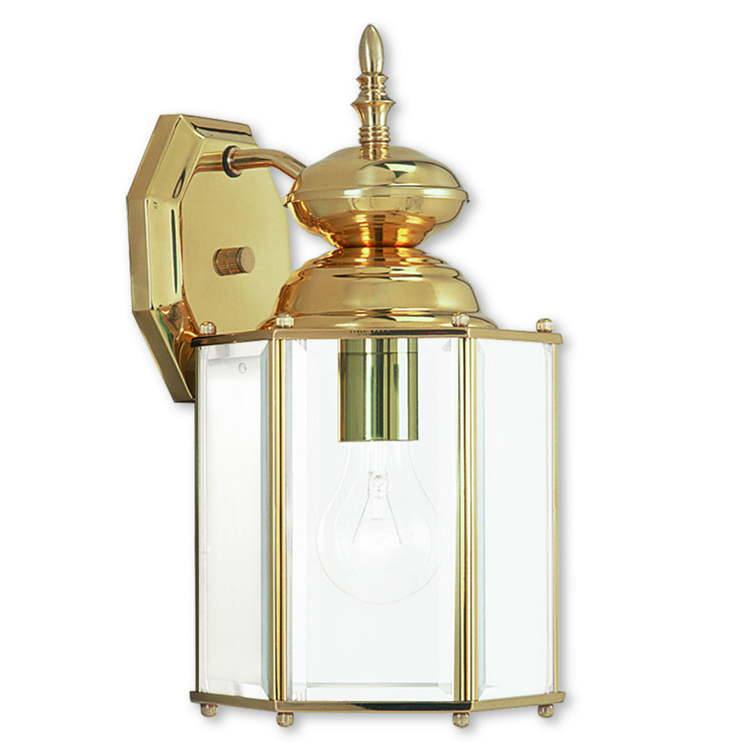 Livex Lighting 2007-02  Outdoor Basics Outdoor Polished Brass