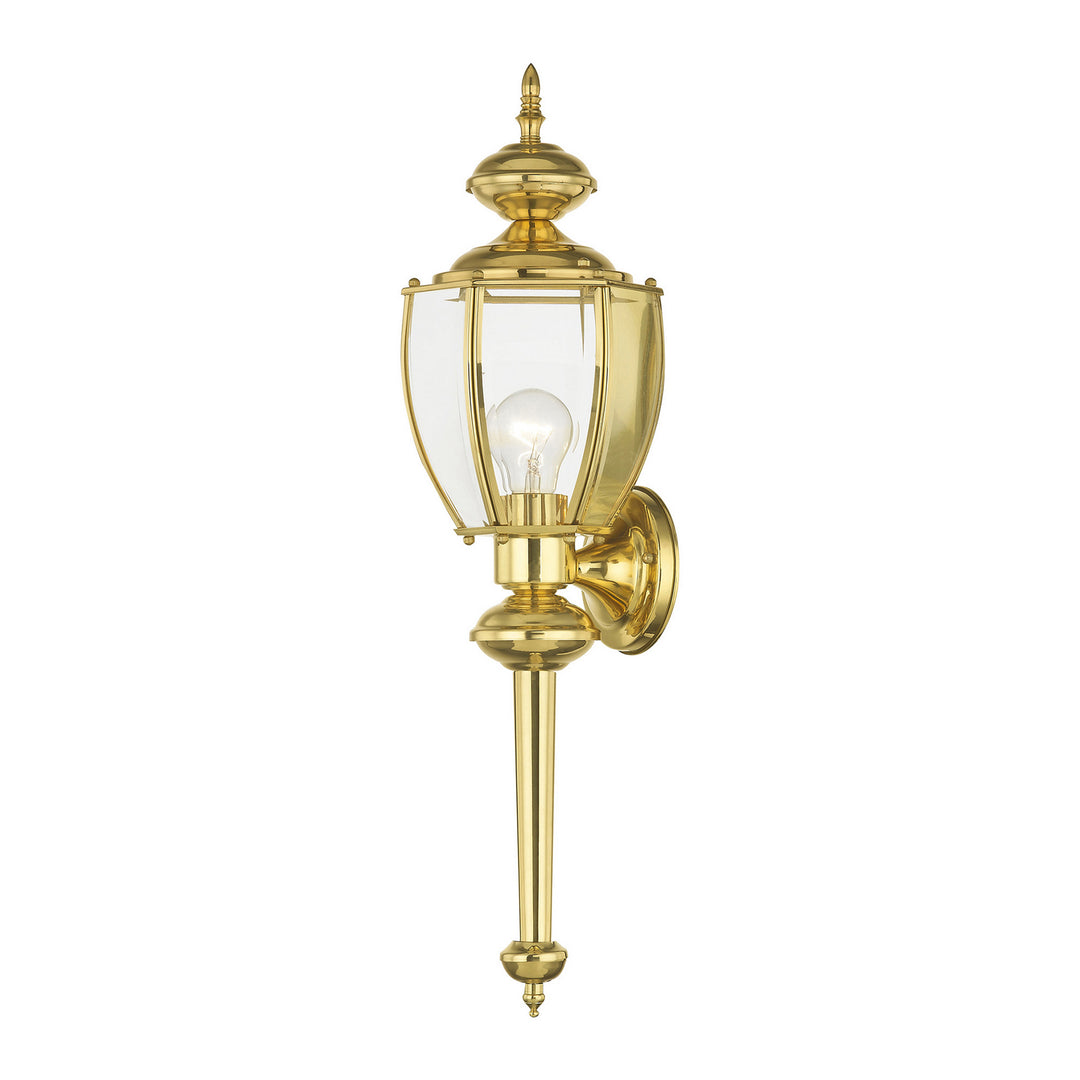 Livex Lighting 2112-02  Outdoor Basics Outdoor Polished Brass
