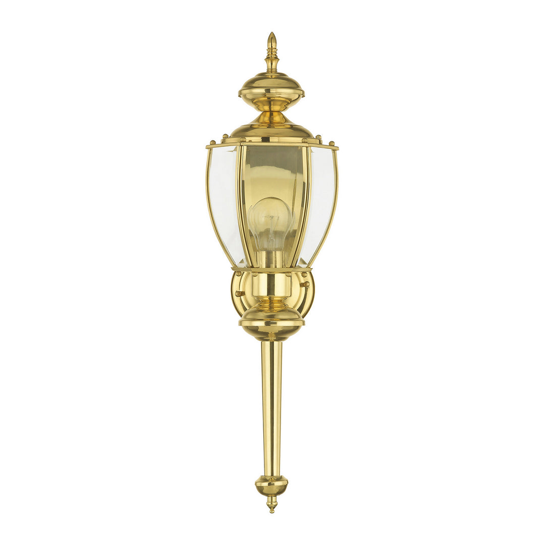 Livex Lighting 2112-02  Outdoor Basics Outdoor Polished Brass