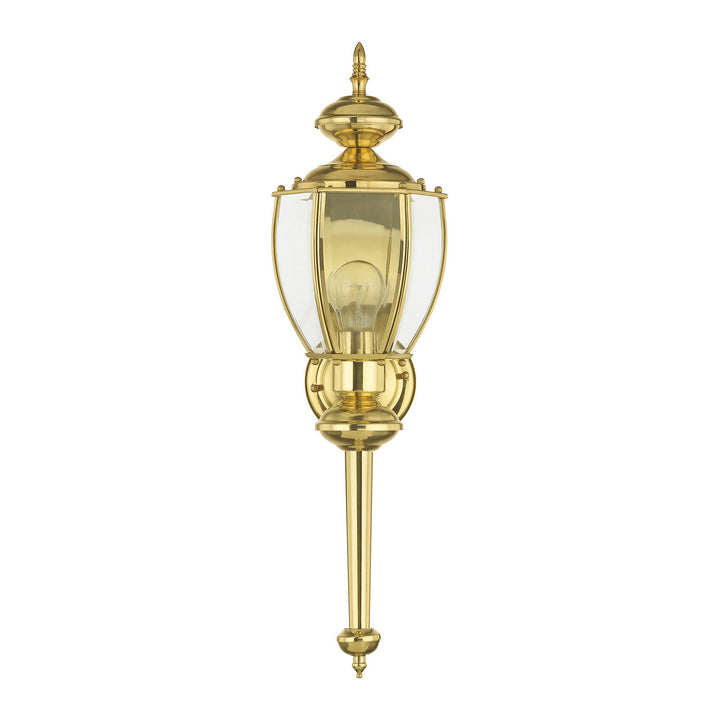 Livex Lighting 2112-02  Outdoor Basics Outdoor Polished Brass