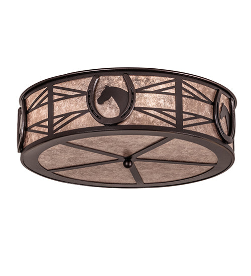 Meyda Tiffany Horseshoe 221494 Ceiling Light - Mahogany Bronze