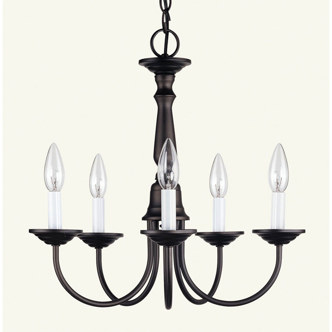 Livex Home Basics 6030-07 Chandelier Light - Bronze