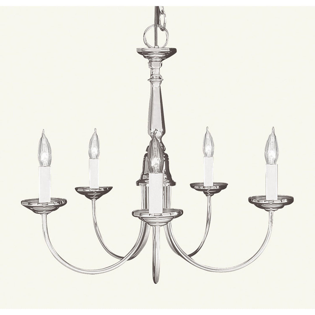 Livex Home Basics 6030-91 Chandelier Light - Brushed Nickel