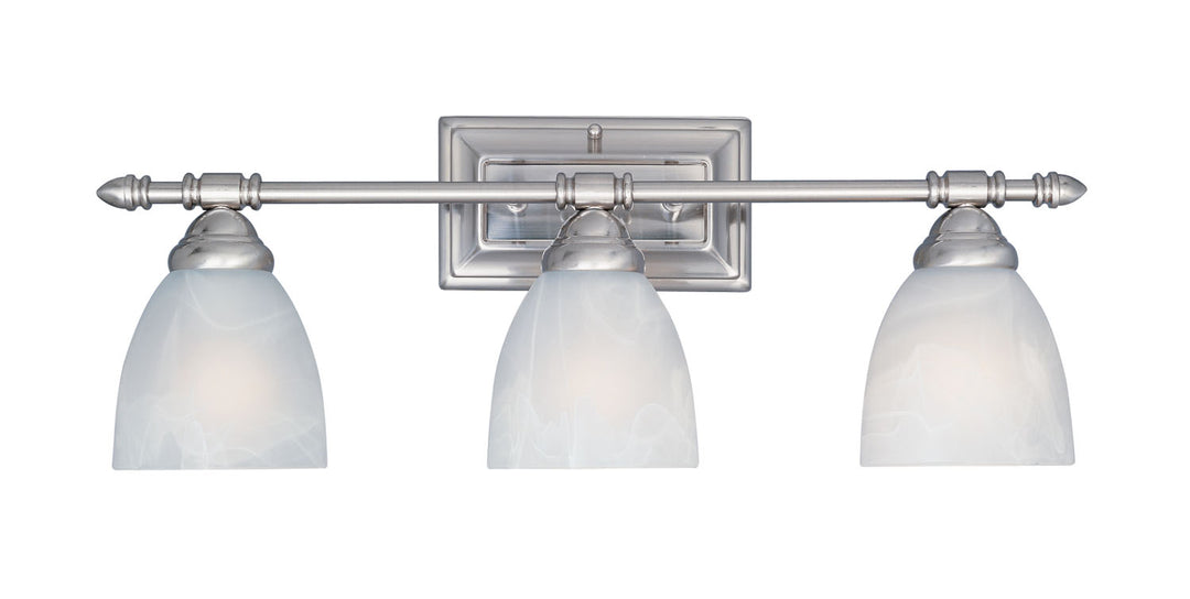 Designers Fountain Apollo 94003-SP Bath Vanity Light 24 in. wide - Satin Platinum