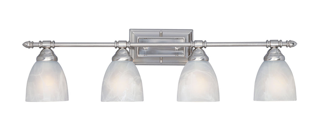 Designers Fountain Apollo 94004-SP Bath Vanity Light 32 in. wide - Satin Platinum