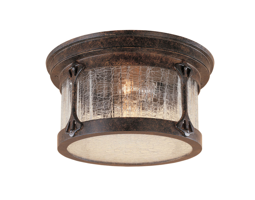 Designers Fountain 20935-CHN Canyon Lake Two Light Flushmount Outdoor Bronze / Dark