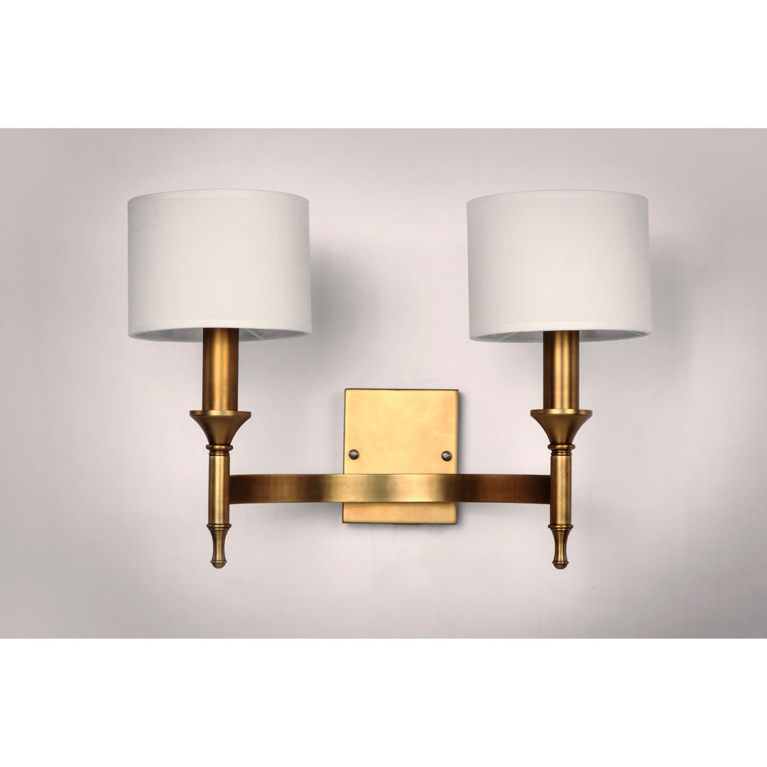 Maxim Fairmont 22379OMNAB Wall Sconce Light - Natural Aged Brass