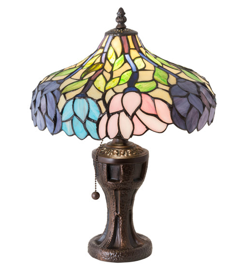 Meyda Tiffany Lighting 224040 Wisteria One Light Table Lamp Lamp Bronze / Dark
