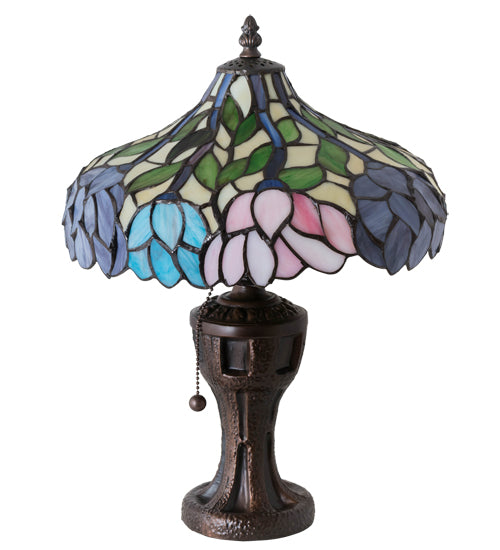 Meyda Tiffany Lighting 224040 Wisteria One Light Table Lamp Lamp Bronze / Dark
