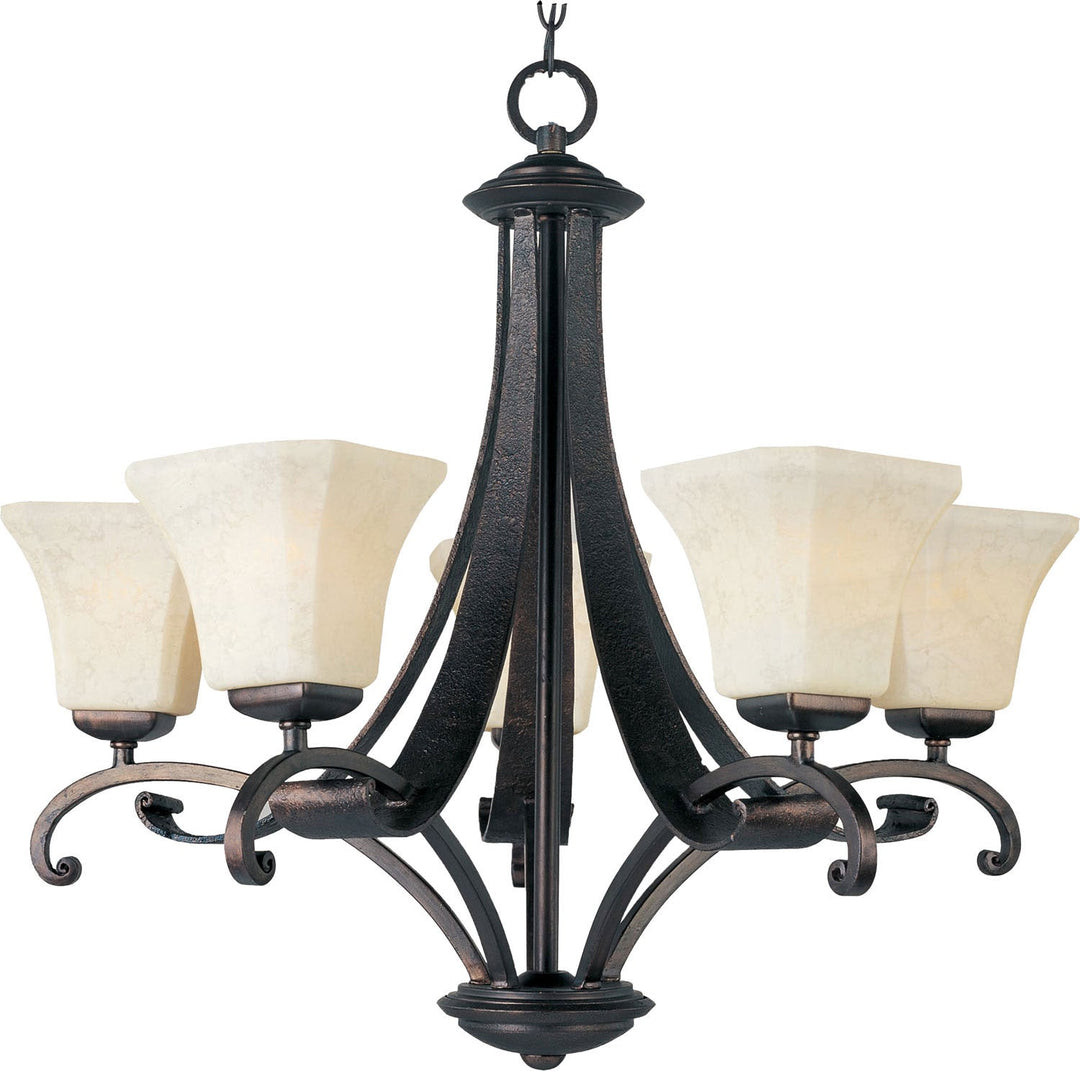 Maxim Oak Harbor 21065FLRB Chandelier Light - Rustic Burnished