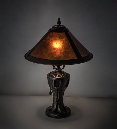 Meyda Tiffany Lighting 224098 Sutter One Light Table Lamp Lamp Bronze / Dark