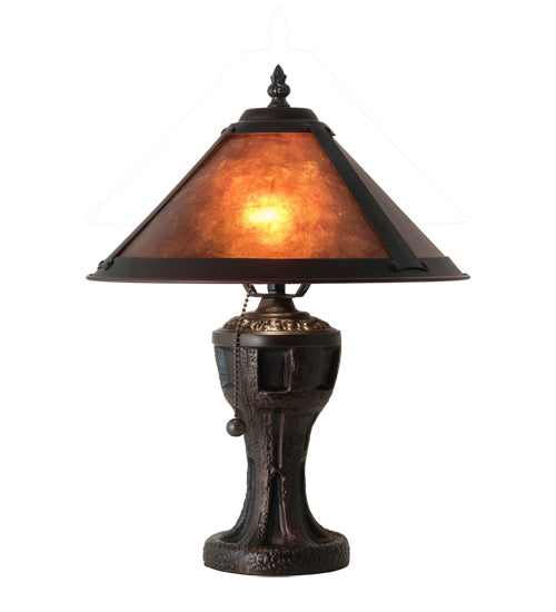 Meyda Tiffany Lighting 224098 Sutter One Light Table Lamp Lamp Bronze / Dark