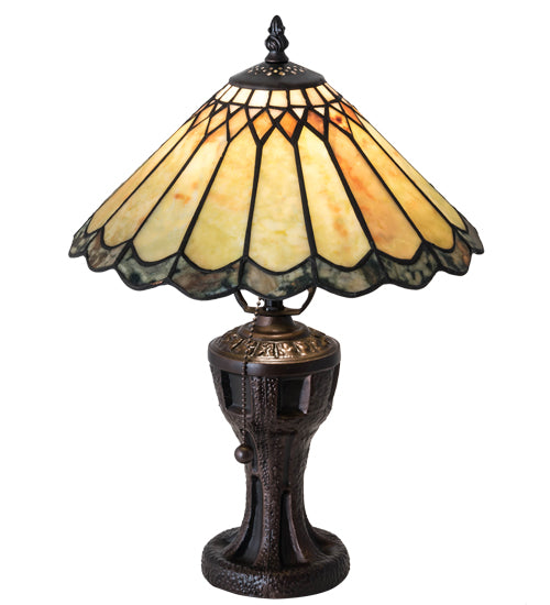 Meyda Tiffany Lighting 224113 Carousel One Light Table Lamp Lamp Bronze / Dark
